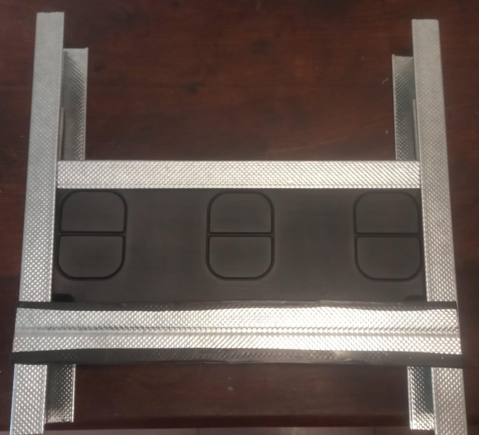 Replanteo de soporte y caja para preinstalación de aire acondicionado en durlock